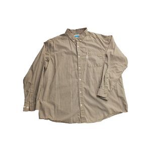 Columbia mens 2xl shirt Long sleeve Button Up Checker Block Print